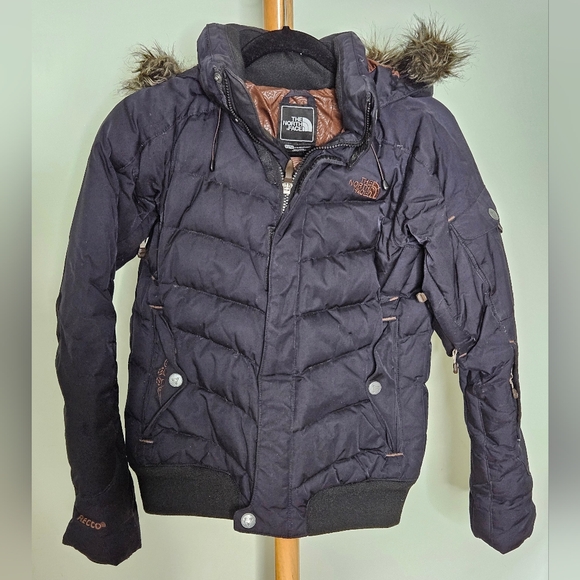 North Face Winter Ski/Snowboard Jacket Black/Brown Size XS - Picture 1 of 4